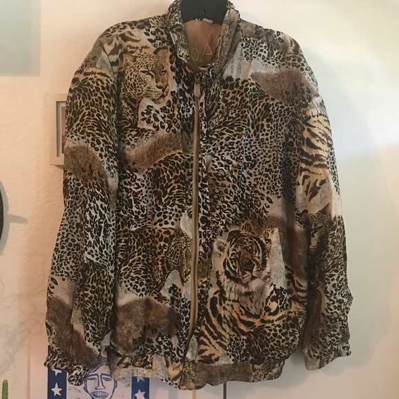 Jackets & Blazers - Vintage Leopard and Tiger Jacket